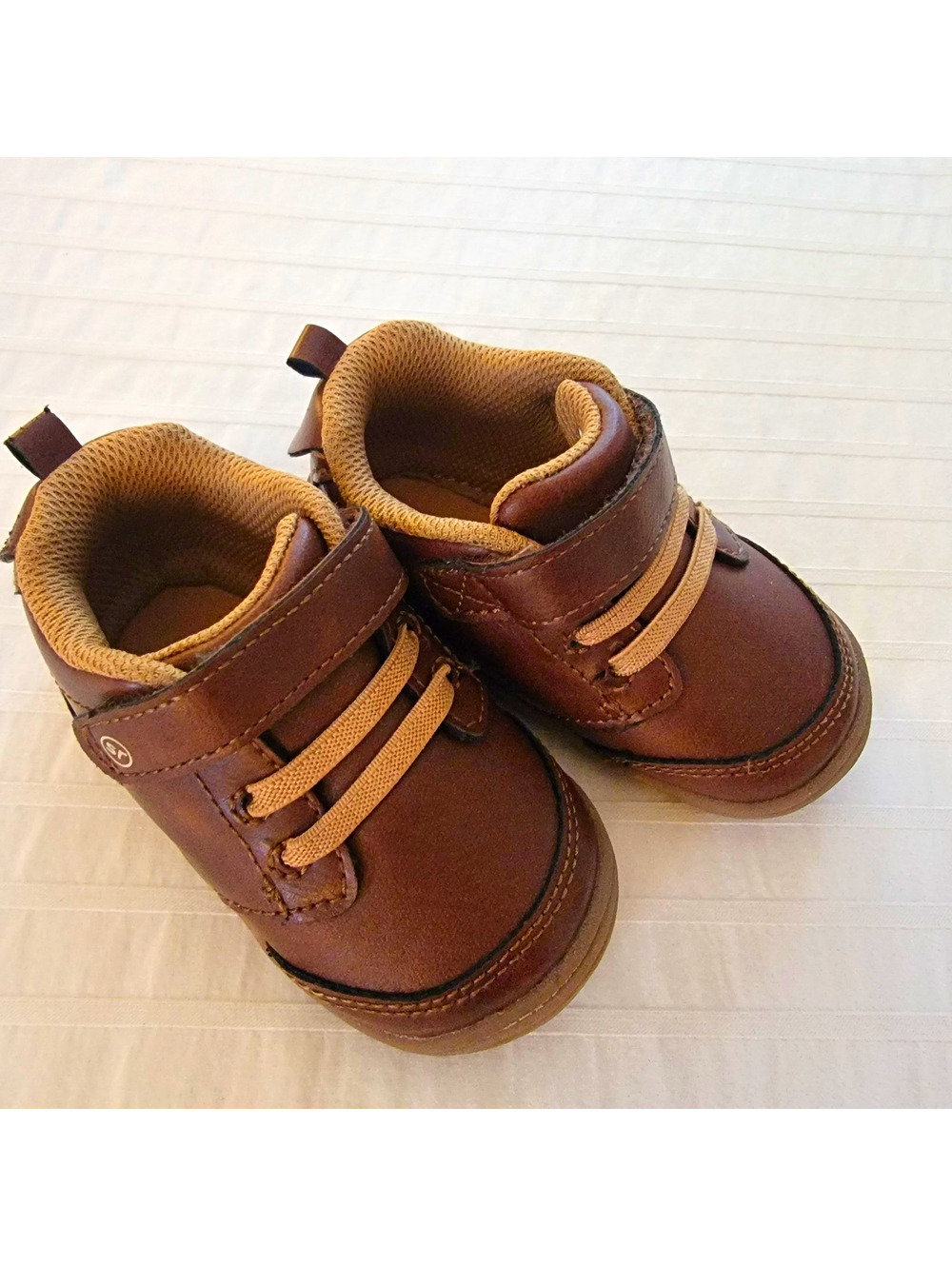 Stride Rite 360 SR Taye 2.0 Boys Brown Hook & Loop Athletic Sneaker US 5M Walker